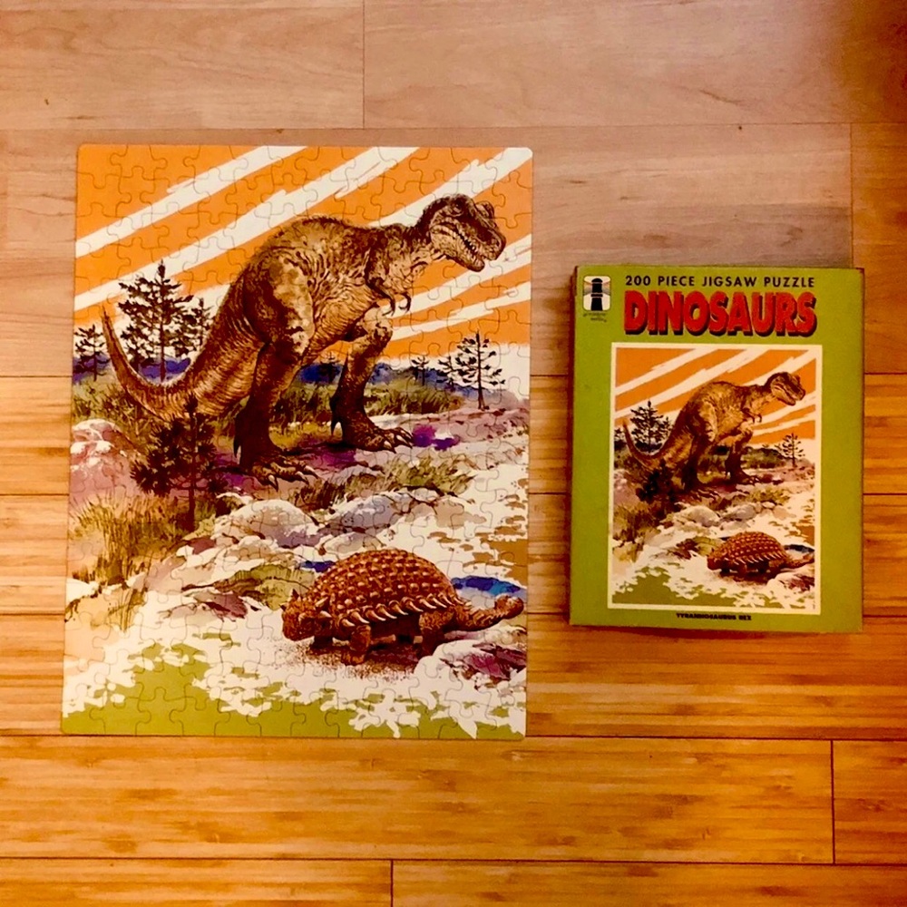 1970’s vintage dinosaur puzzle